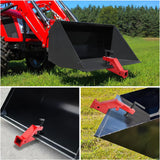 Clamp On Trailer Hitch 2 Inch Ball Mount Receiver Tractor Bucket Nilight