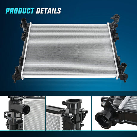 Radiator 2008-2020 Dodge Grand Caravan 2008-2016 Chrysler Town Country 2009-2014 VW Routan 2012-2015 Ram C/V 3.3L 3.6L 3.8L 4.0L V6 FWD Radiator