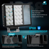 5 Inch 25LED Square Flood Built-in EMC LED Pod Lights (Pair) Nilight