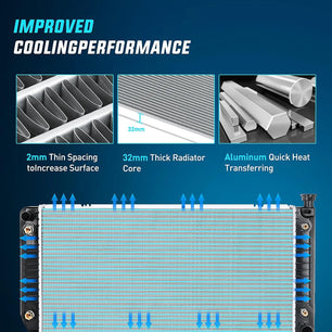 Radiator 1994-2000 GMC YUKON Chevy GMC Suburban Yukon Tahoe Pickup Escalade C1500 C2500 C3500 K1500 K2500 K3500 5.0L 5.7L V8 Radiator