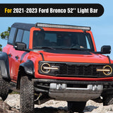 52 Inch Straight LightBar Over-Windshield Mounts For 2021-2023 Ford Bronco 2/4 Door Nilight