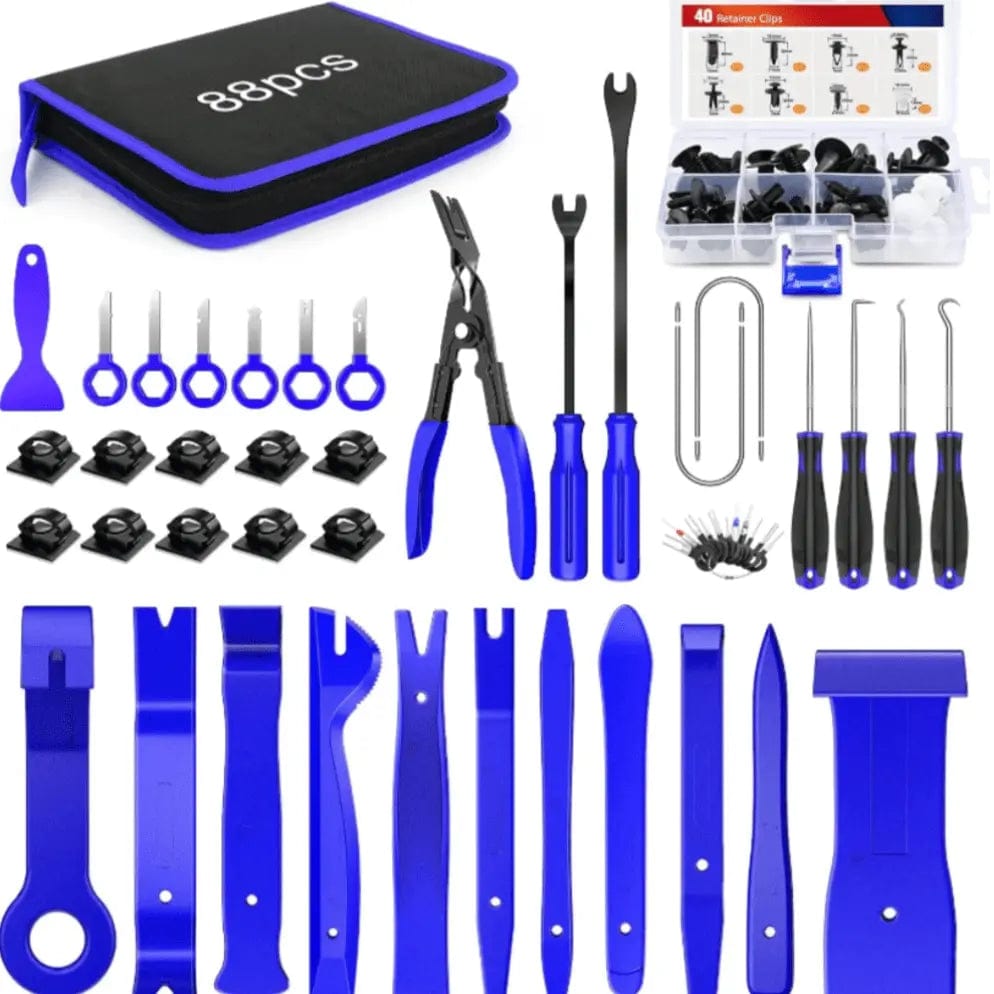 88 Pcs Trim Removal Tool Kit Blue Nilight