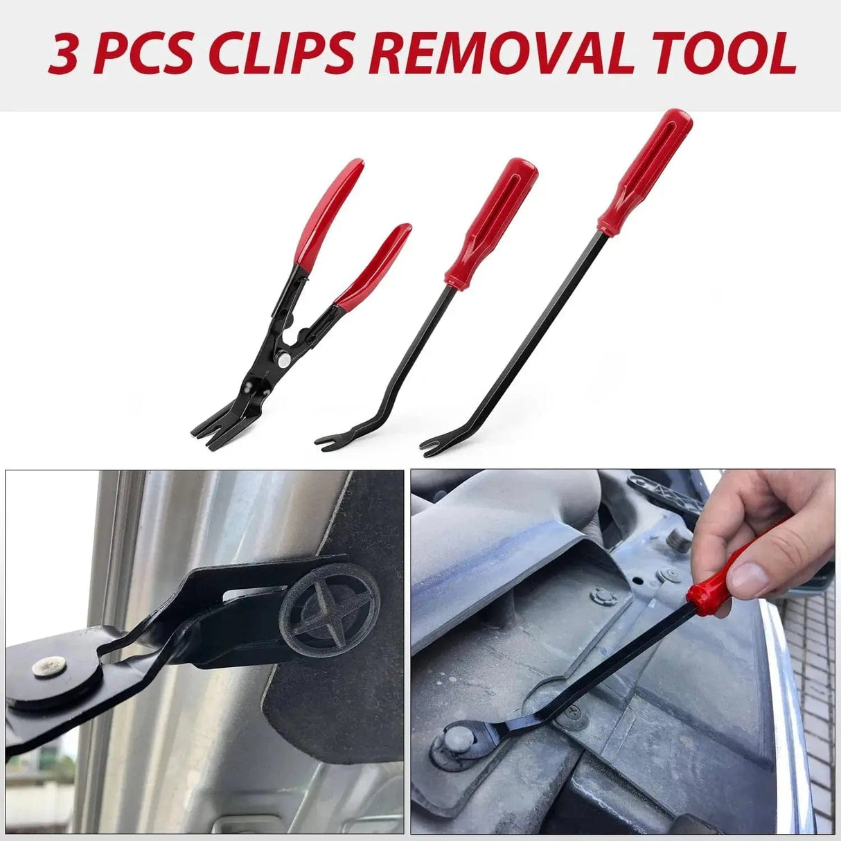 88 Pcs Trim Removal Tool Kit Red Nilight