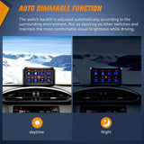 8Gang Multifunction Blue Rocker Switch Panel System Nilight