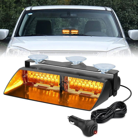 led strobe light 8" 16 Leds Windshield Hazard Amber Strobe Light