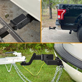 2 Inch Trailer Dual Hitch Receiver with 2Inch Rise or Drop