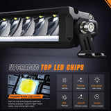 9 Inch 30W 3365LM Slim Spot Built-in EMC DRL LED Light Bars (Pair) | 16AWG DT Wire Nilight