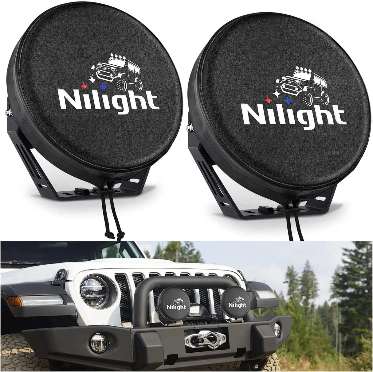 9 Inch Round Offroad Driving Pod Light Cover Type B Nilight