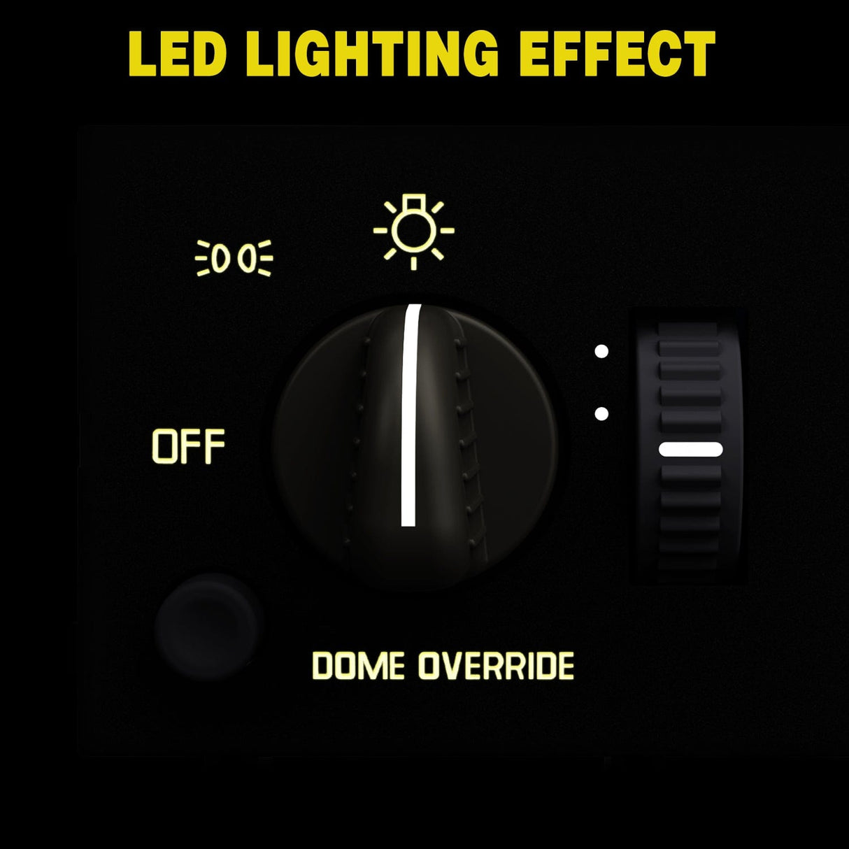 Headlight Dimmer Switch with Yellowish LED Light Compatible with 1995-1999 Chevy Silverado 1500 Tahoe Astro 1995-1999 GMC Yukon 1999-2000 Cadillac Escalade Nilight