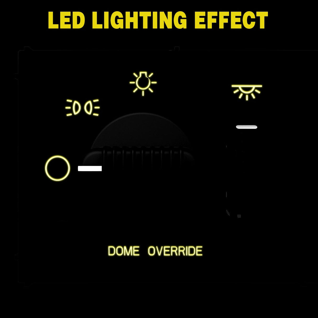 Headlight Dimmer Switch with Yellowish LED Light Compatible with 1999-2002 Chevy Silverado 1500 2500 3500 Suburban 1500 2500 Tahoe 1999-2002 GMC Sierra 1500 2500 Nilight