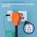 30 Amp Dryer Adapter Cord 10-30P Male to 14-30R Female Receptacle