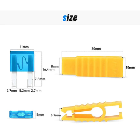 fuse 120Pcs Mini ATM/APM Blade Fuses Assortment Kit