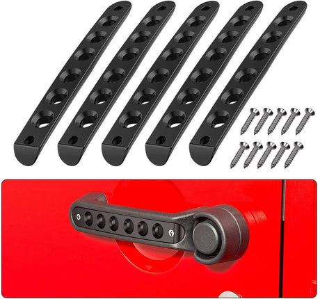 Accessories Aluminum Door Grab Handle Inserts For 2007-2017 Jeep Wrangler JK JKU