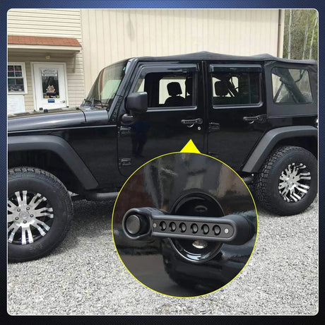 Accessories Aluminum Door Grab Handle Inserts For 2007-2017 Jeep Wrangler JK JKU