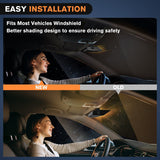 32LED Amber White Emergency Dash Strobe Lights with Controller Suction Cups Nilight