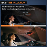 32LED Amber Red Emergency Dash Strobe Lights with Controller Suction Cups Nilight