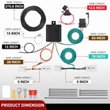 4 Pin Trailer Wiring Harness Kit 56033 Vehicle Side Connector Plug Custom for 2007-2015 Infiniti Sedan G25 G35 G37 Q60 Simple Fit Tow Hitch Harness