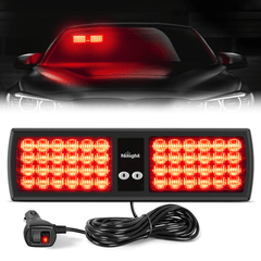 48 LED Red Emergency Warning Strobe Lights