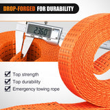  2 x 20Inch Heavy Duty Tow Strap with Safety Hooks Nilight