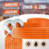  2 x 20Inch Heavy Duty Tow Strap with Safety Hooks Nilight