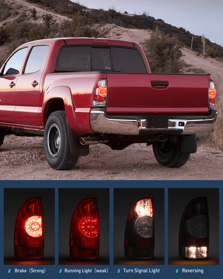 2005-2015 Toyota Tacoma Tail light Assembly Rear Lamp Replacement LED Lens Driver Side Nilight