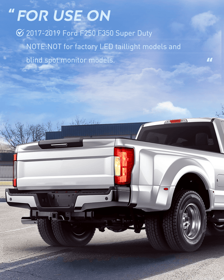 Taillight Assembly Compatible with 2017-2019 Ford F250 F350 Super Duty Rear Lamp Replacement OE Style Driver Side Red Lens  Nilight