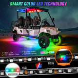 6Pcs Golf Cart Underglow Light Kit for EZGO Yamaha Club Car Nilight