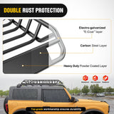 51 x 36 x 5 Inch Universal Roof Rack Cargo Basket Kit with Cargo Bag Net Ratchet Straps