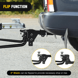 Nilight 800 lbs Round Bar Weight Distributing Hitches Kit with Sway Control