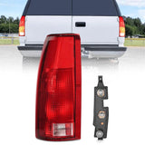 1998-1999 Chevy GMC C/K1500 2500 3500 1992-1999 Yukon Suburban Blazer 1995-2000 Tahoe 1999-2000 Cadillac Taillight Assembly Rear Lamp Replacement w/Bulbs and Harness Driver Side Nilight