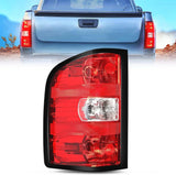 2007-2014 Chevy Silverado 1500 2500HD 3500HD 2007-2013 GMC Sierra 3500HD Taillight Assembly Rear Lamp w/Bulbs and Harness Driver Side Nilight