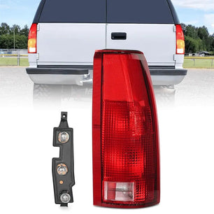 1998-1999 Chevy GMC C/K1500 2500 3500 1992-1999 Yukon Suburban Blazer 1995-2000 Tahoe 1999-2000 Cadillac Taillight Assembly Rear Lamp Replacement w/Bulbs and Harness Passenger Side Nilight