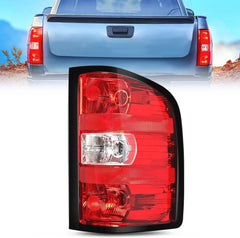 2007-2014 Chevy Silverado 1500 2500HD 3500HD 2007-2013 GMC Sierra 3500HD Tail light Assembly Rear Lamp w/Bulbs and Harness Passenger Side