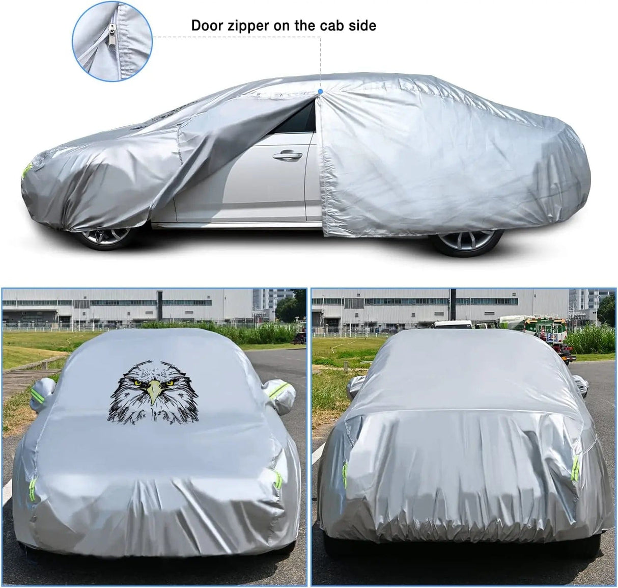 Car Cover UV Protection Length 186 to 193 inch Nilight