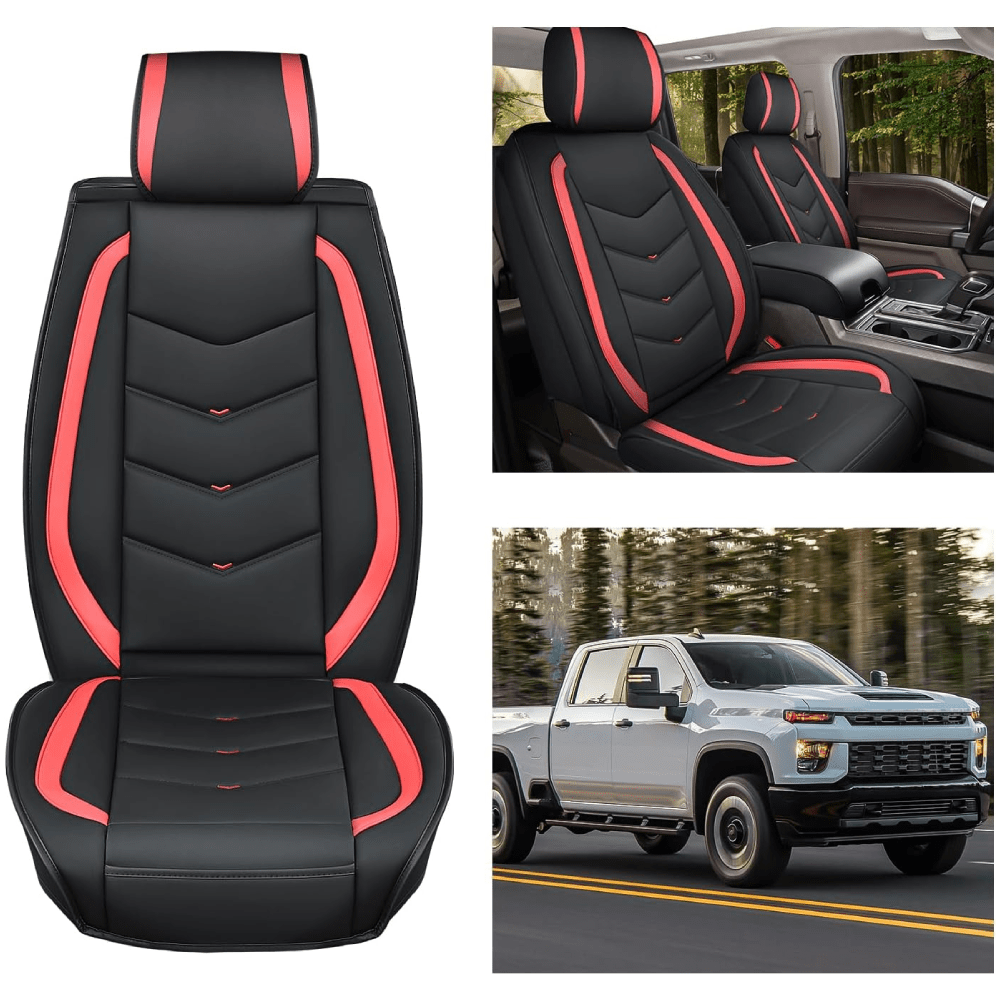 2007-2024 Chevy Silverado GMC Sierra 1500 2500HD 3500HD Front Seat Covers Nilight