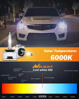 LED Headlight D1S 35W 6000K Diamond White HID Headlight Bulbs