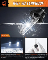 LED Headlight D2S 35W 6000K Diamond White HID Headlight Bulbs