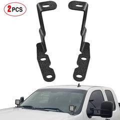 Ditch Light Hood Mounts For 2007-2013 GMC Yukon Sierra & Chevy Suburban Tahoe Silverado