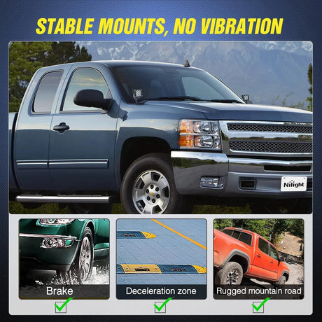 Mounting Accessory Ditch Light Hood Mounts For 2007-2013 GMC Yukon Sierra & Chevy Suburban Tahoe Silverado