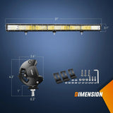 LED Light Bar 37" 468W 46800LM Triple Row Spot/Flood LED Light Bar