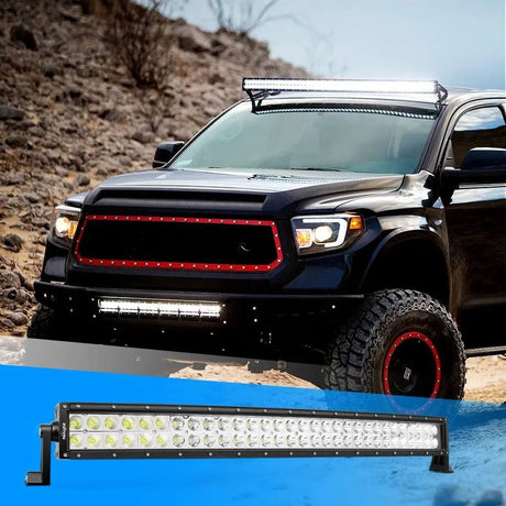 LED Light Bar 32" 180W Double Row Curved Spot/Flood LED Light Bar