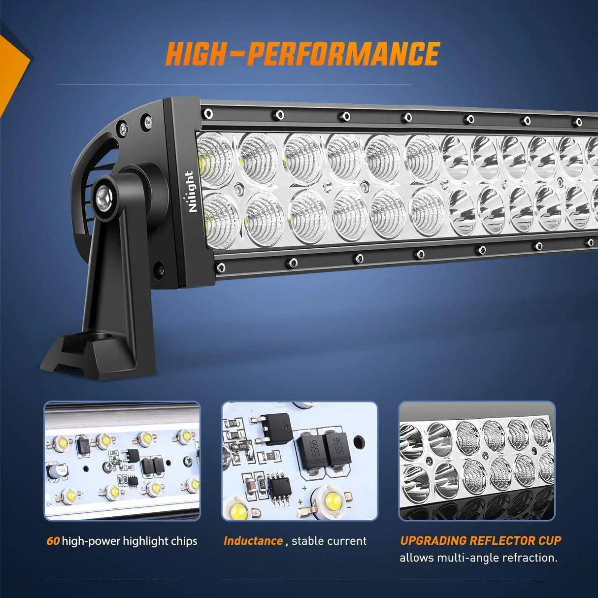 LED Light Bar 32" 180W Double Row Spot/Flood LED Light Bar