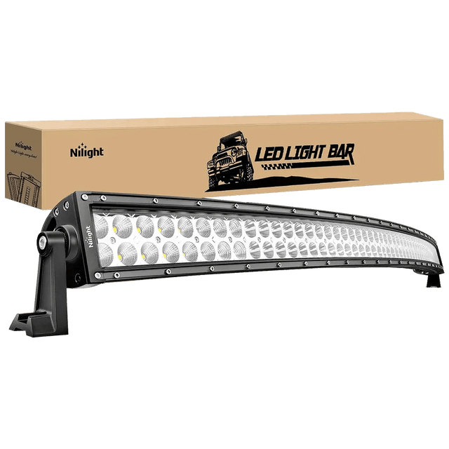 LED Light Bar 54" 312W Double Row Curved Spot/Flood LED Light Bar