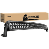 LED Light Bar 50" 288W Double Row Black Curved Spot/Flood LED Light Bar