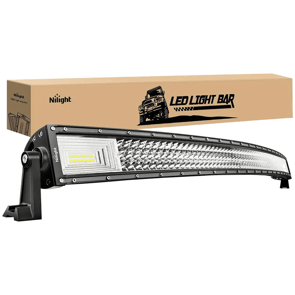 LED Light Bar 52" 783W 78000LM Triple Row Curved Spot/Flood LED Light Bar