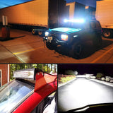 LED Light Bar 52" 783W 78000LM Triple Row Curved Spot/Flood LED Light Bar