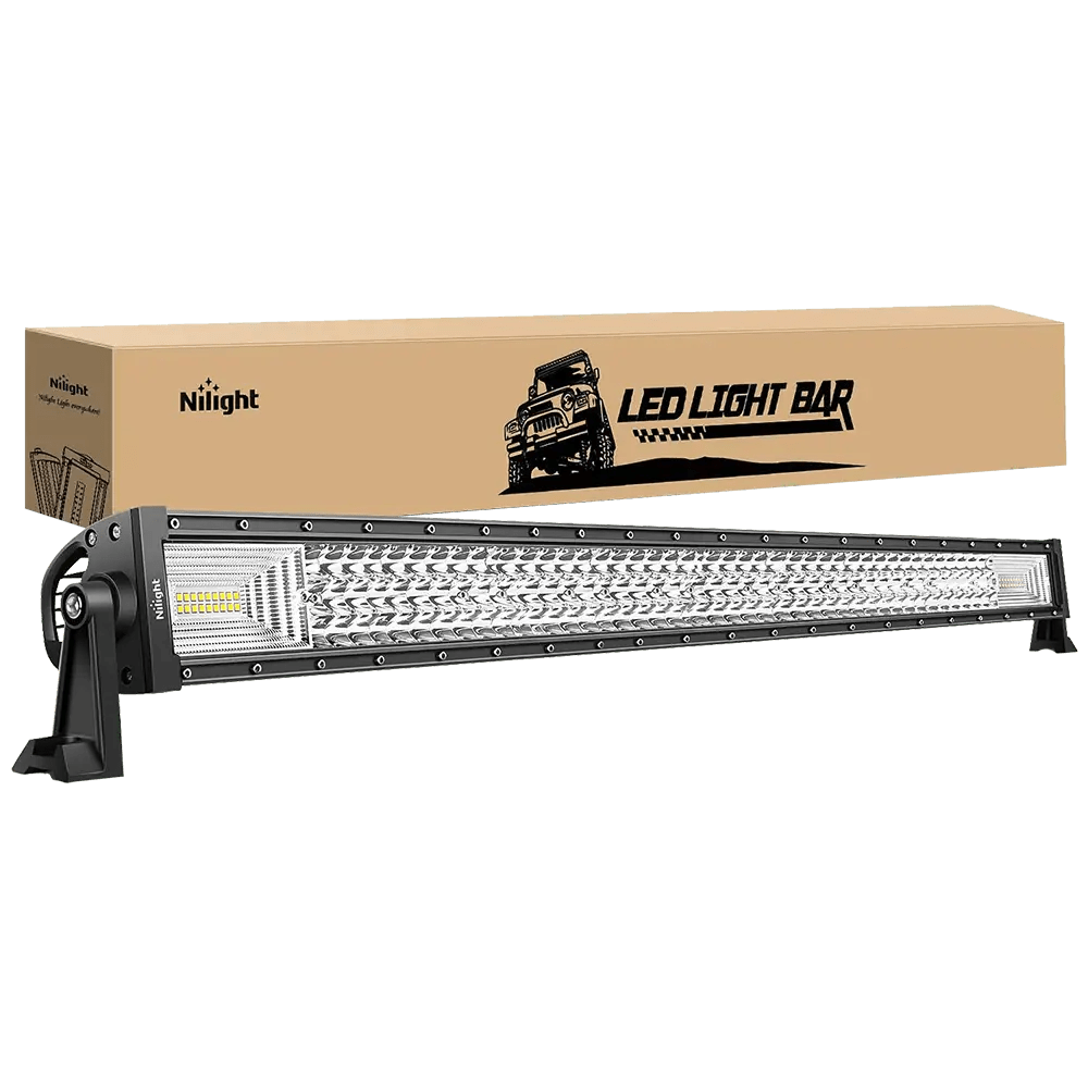 LED Light Bar 42" 648W 43000LM Triple Row Spot/Flood LED Light Bar