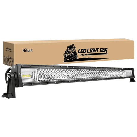 LED Light Bar 42" 648W 43000LM Triple Row Spot/Flood LED Light Bar