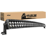 LED Light Bar 42" 240W Double Row Black Curved Spot/Flood LED Light Bar