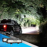 LED Light Bar 12" 180W 18000LM Triple Row Spot/Flood LED Light Bar (Pair)